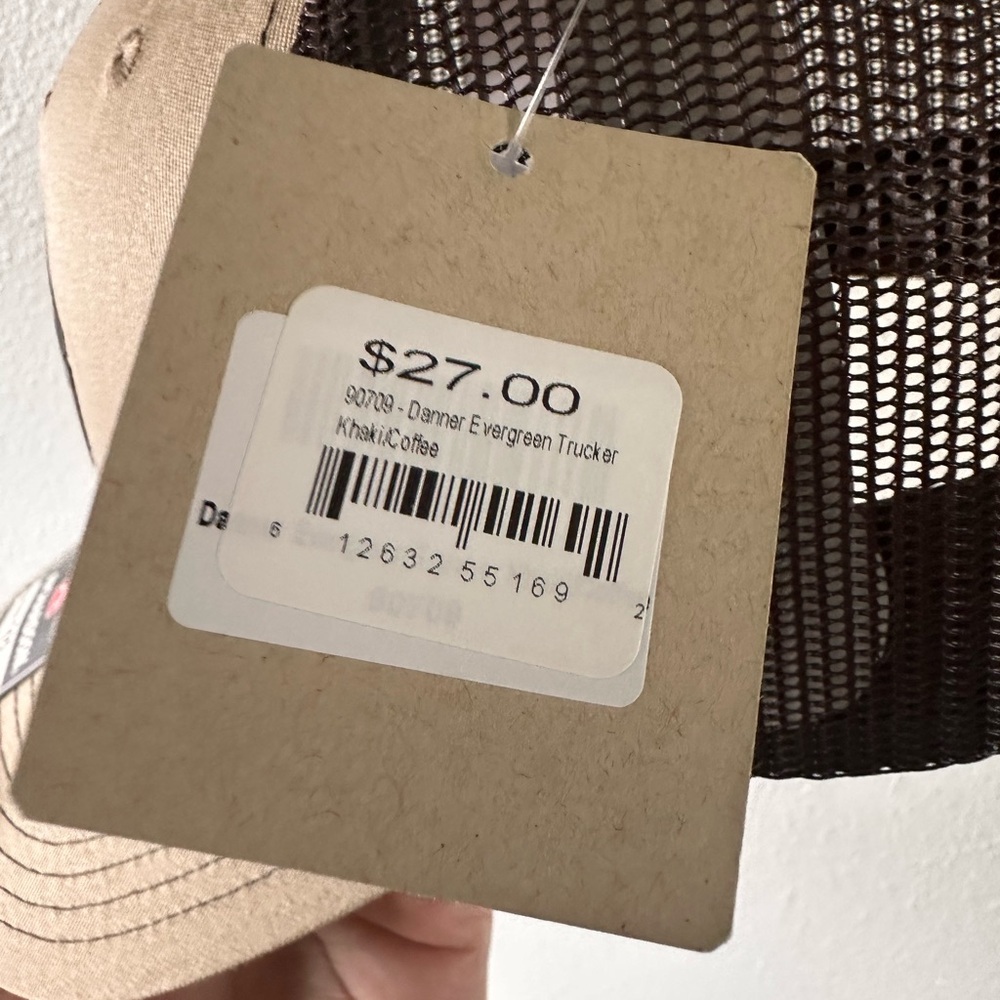 Danner Two-Tone Tan and Brown Trucker Hat - Picture 3 of 4